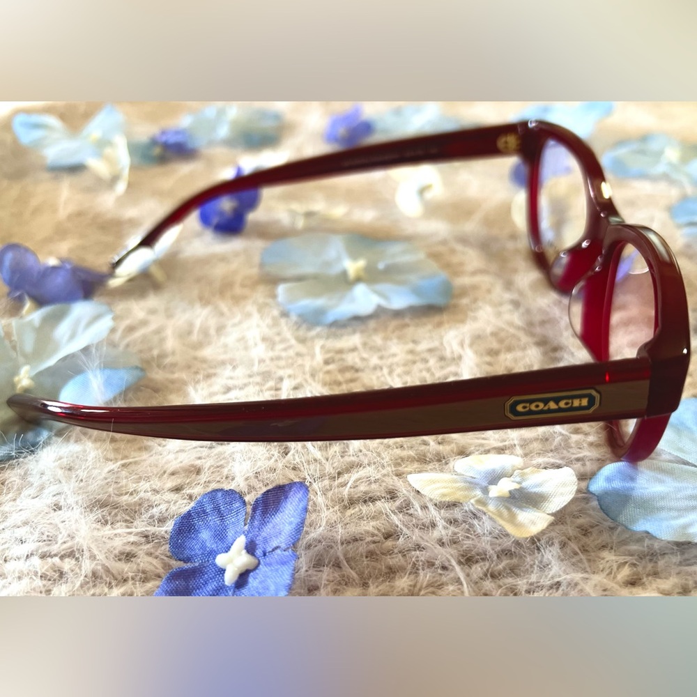 Coach Red Eyeglasses - Picture 4 of 8